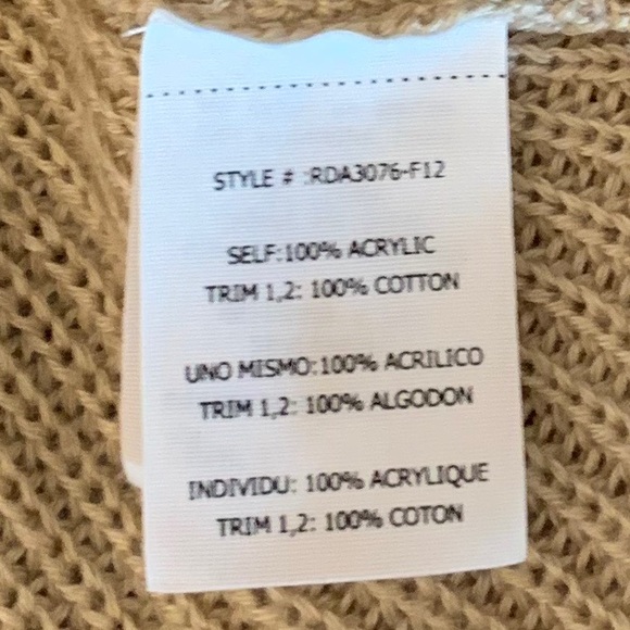 Ryu tan knit sweater dress. - Picture 7 of 8